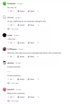 Reddit Comments on Toilet Klee.webp