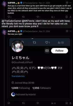archived tweets edited in, ptp's alt because she was blocked i guess?