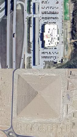 Americas largest gas station, the Great Pyramid of Giza, and Kings Cross Station at the same ...webp