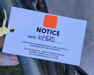 Parking services saw my bike outside the building I work at a lot and their default assumptio...webp