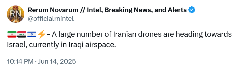 Screenshot 2025-06-15 at 01-15-53 Rerum Novarum __ Intel Breaking News and Alerts on X 🇮🇷🇮🇶🇮🇱...webp