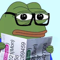 2951 - 4chan blue_background frog glasses holding_object neutral newspaper.webp