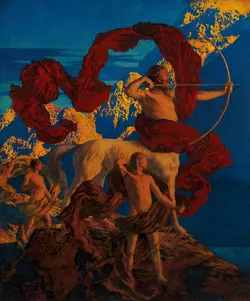 Maxfield Parrish - Jason and His Teacher.webp