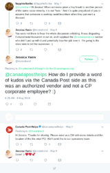 How do I provide a word of kudos via the Canada Post-2019.05.09-11-05-49.png