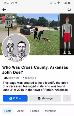 Crittenden County Arkansas John Doe Facebook Page.webp