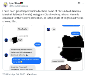 Chris Alford is a Pedophile Tweet.webp