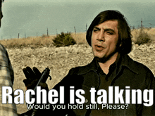 rachel is talking.gif