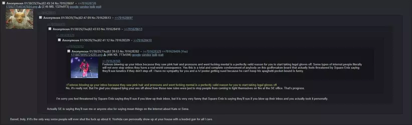 Homestuck wants people who criticize Kate & Sena to die.webp