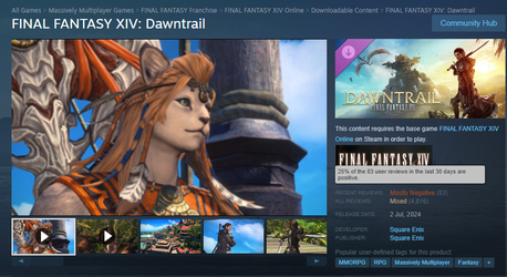 Dawntrail Steam Reviews July 18th 2025.webp
