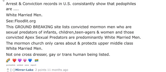 Mormon church bans trans members from working with children, yet my home ward allowed 2 known...webp