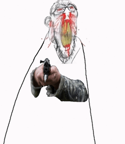 8088 - angry animated arm blood bloodshot_eyes clenched_teeth ear gif glasses gun hand holding...gif