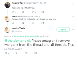 thatdentondick Please untag and remove Morgane from the thread and all threads. Thx -2019.06.0...png thatdentondick Please untag and remove Morgane from the thread and all threads. Thx -2019.06.0...png