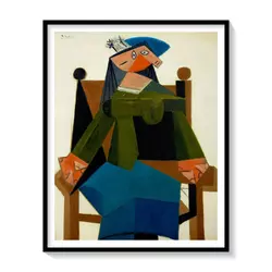 A-Black-Frame-Picasso-Painting-of-Femme-assise-dans-un-fauteuil_1024x1024.webp