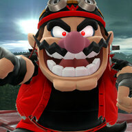 Wario with red eyes