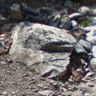 Unobtrusive small rock