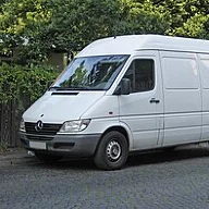 Unmarked white van