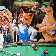 Dogs Playing Poker