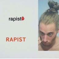man bun rapist
