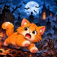 krazy orange cat