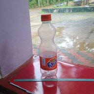 Empty bottle of fanta