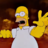 Homer Staring oddly